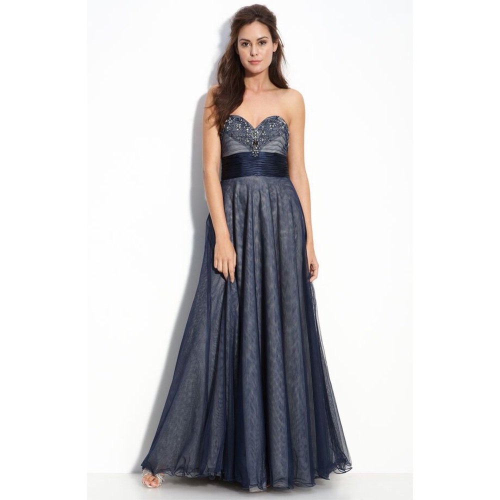 Blue/Gray Adrianna Papell Dress - Price Negotiable